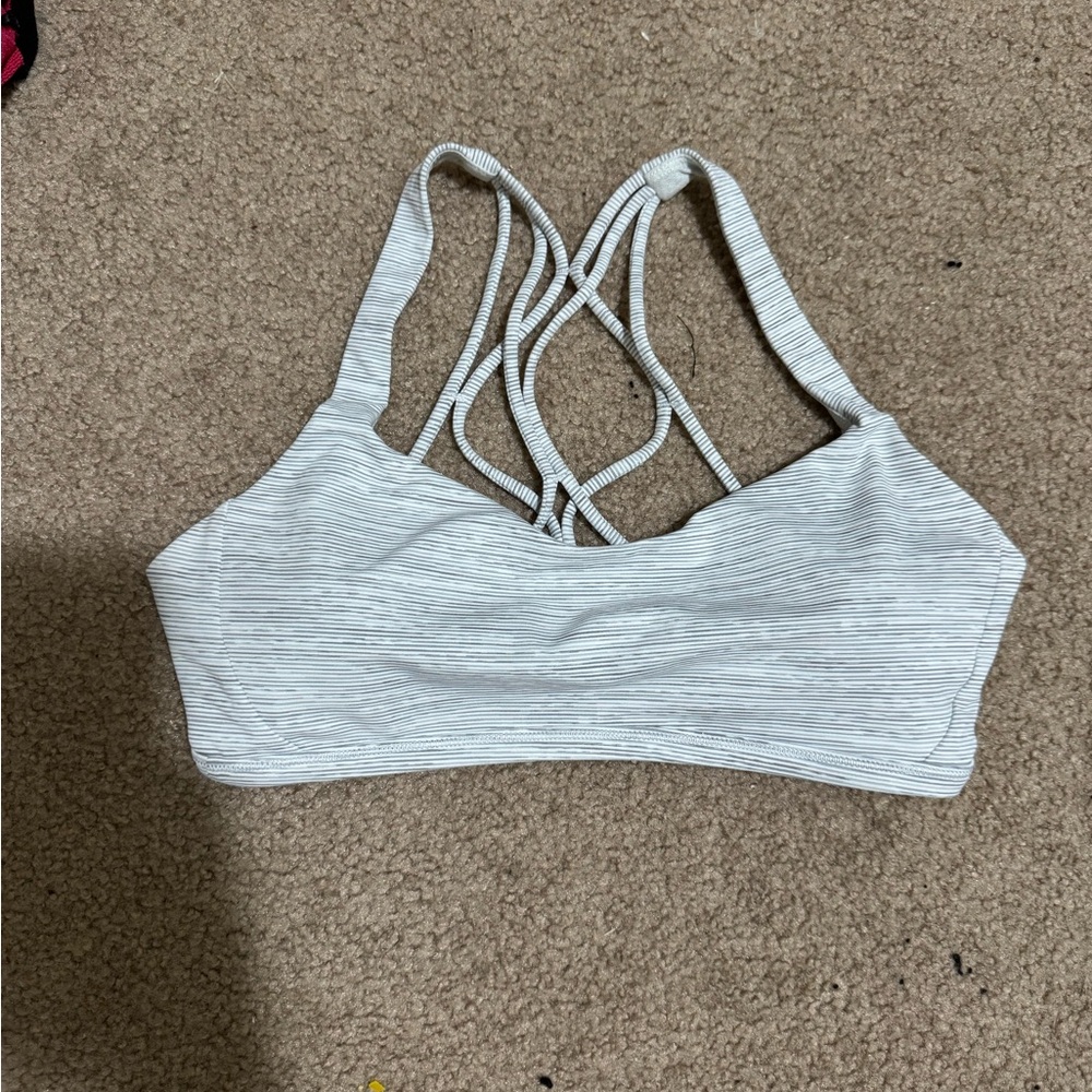 Lululemon Athletica Strappy Back Sports Bra - Gray